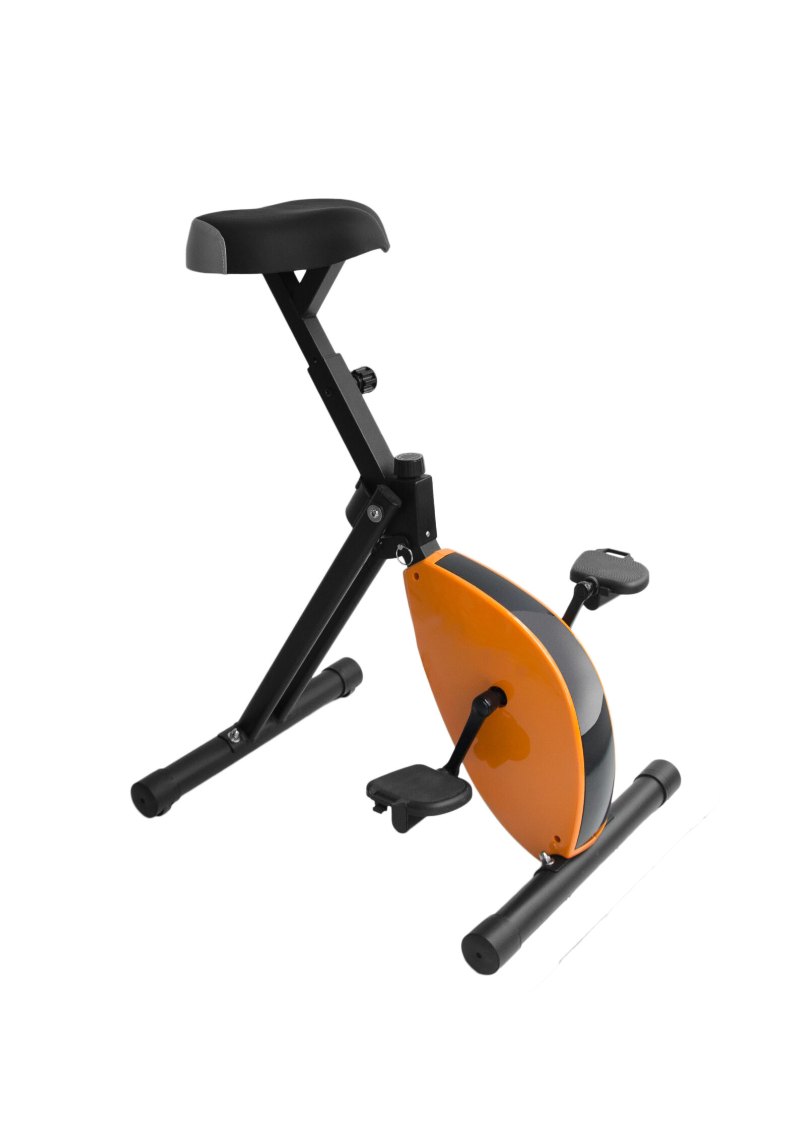 Orangesvart skrivbords cykel deskbike storlek medium